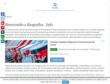 Tablet Screenshot of biografias.info